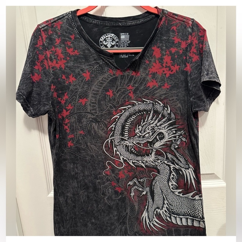 VINTAGE Rear AFFLICTION Tee. Size Medium . Great condition